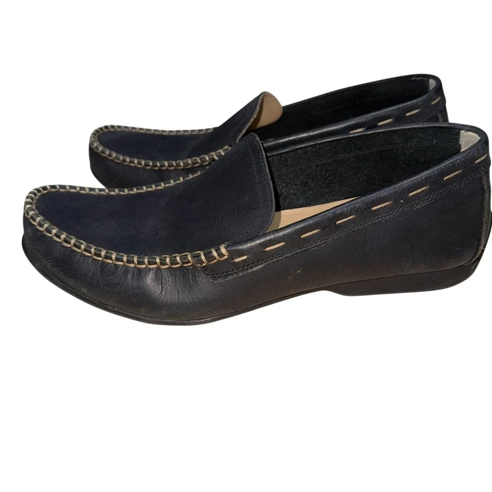 EUC Frye & Co Men's Lewis Venetian Black Leather Loafer Size 10